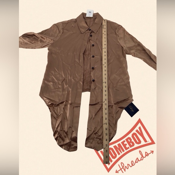 Homeboy Threads Brown Button-Up Shirt - Picture 3 of 4